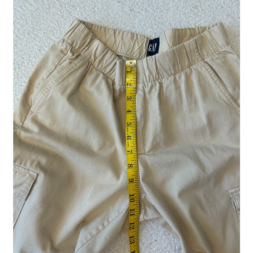 Gap Women's Twill Cargo Pants Mid Rise Pull On Stretch Casual Sz M Tan Utility - Picture 5 of 8